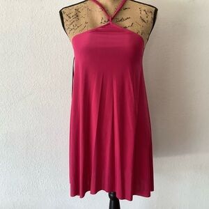 NWT MISA Los Angeles Pink Corey Halter Dress, small
